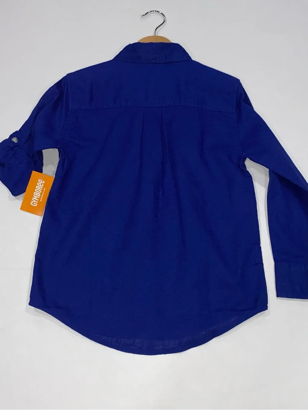 Gymboree Boys’ ‘Dad and Me’ Blue Linen-Blend Button Down Shirt Size 6